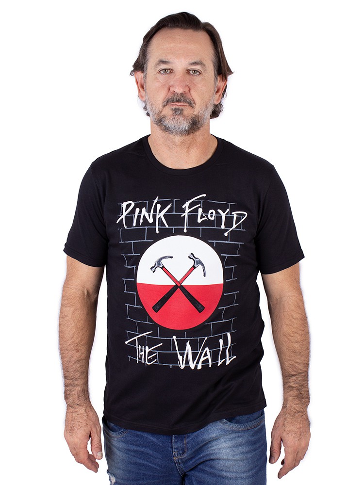 Camiseta Pink Floyd The Wall Preta Oficial - COMEÇOU A BLACK ROCK