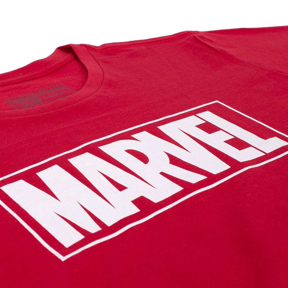 Camiseta Marvel Vermelha Oficial Viva a Vida com Arte Viva com Art Rock