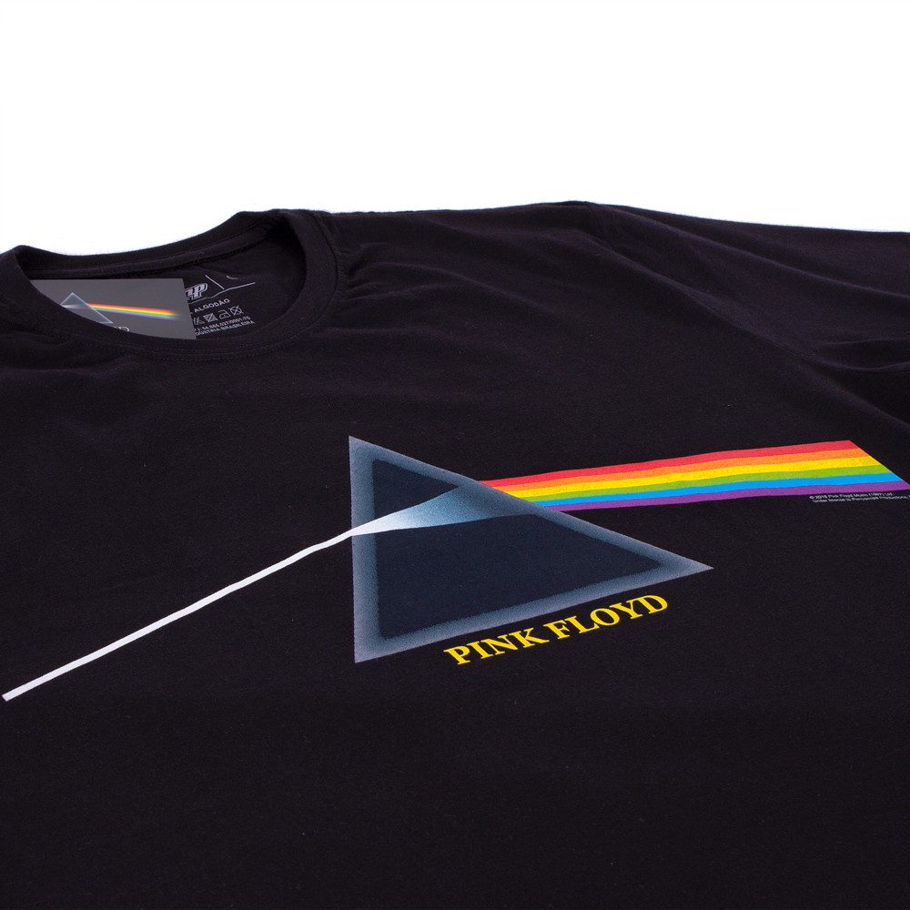 Camiseta Juvenil Pink Floyd Dark Side Preta Oficial - Art Rock
