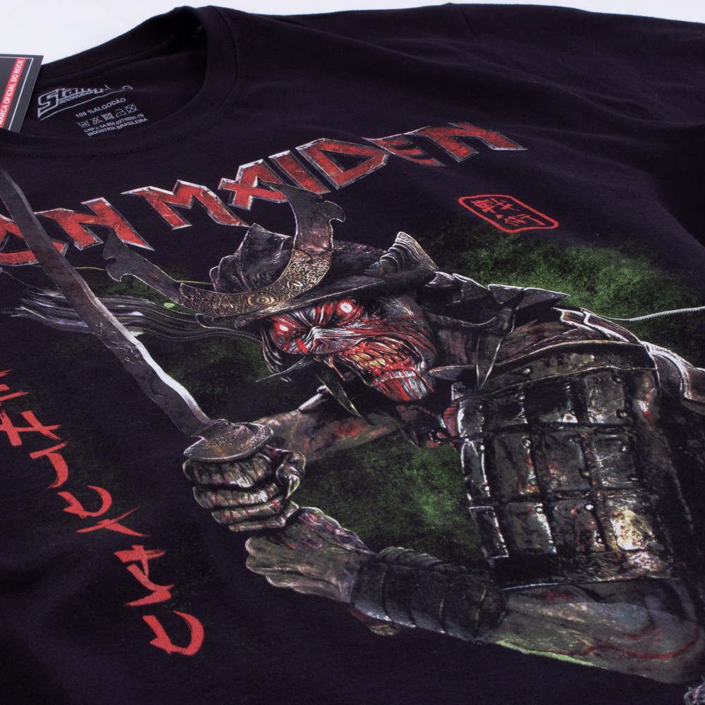 Camiseta Juvenil Iron Maiden Senjutsu Preta Oficial - Art Rock