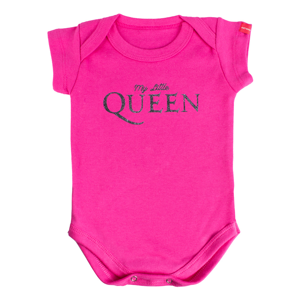Body Bebe Queen Little Rosa Viva a Vida com Arte Viva com Art Rock