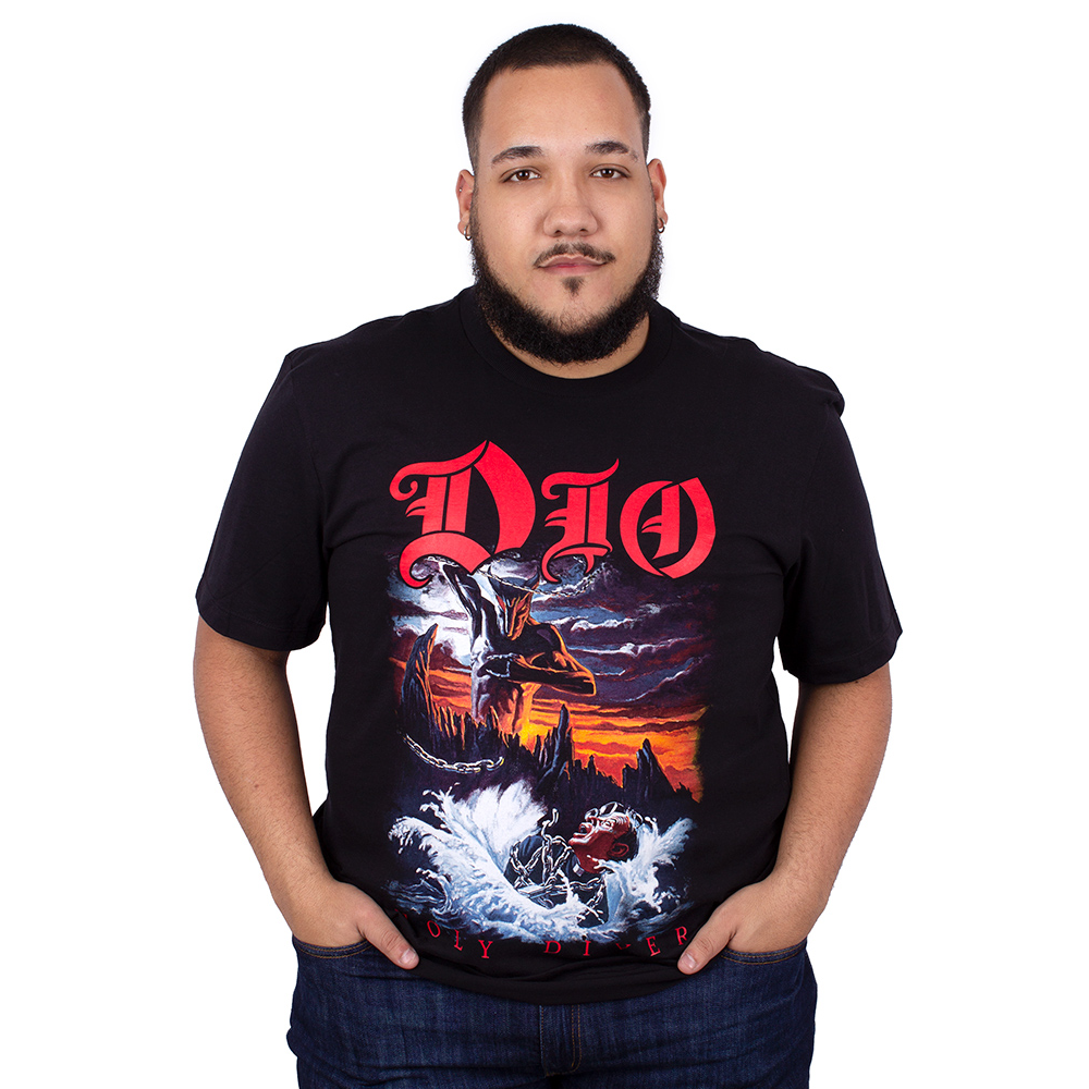 Camiseta Dio Holy Diver Preta Oficial - Art Rock Camisetas - Desde