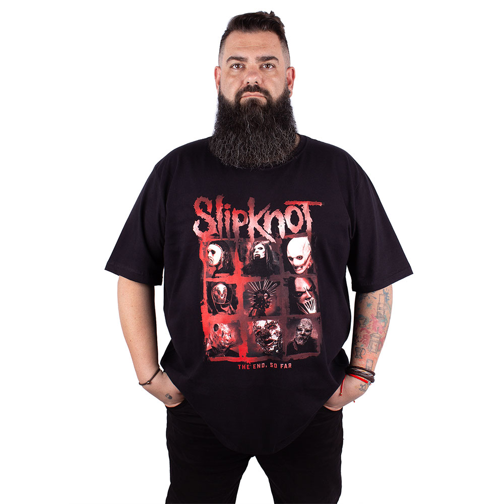 Camiseta Plus Size Slipknot The End So Far Preta - HO HO ROCK DA