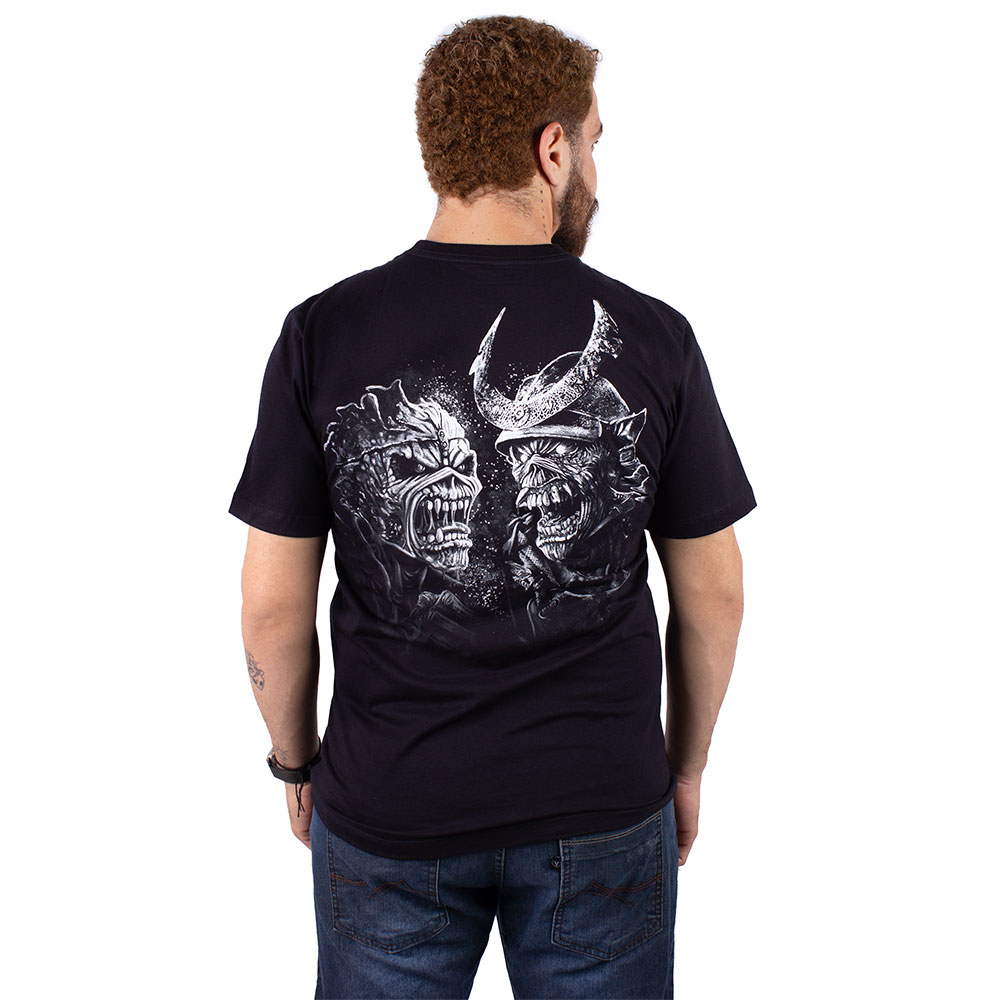 Camiseta Iron Maiden The Trooper Vs Senjutsu - Preta Oficial - Art