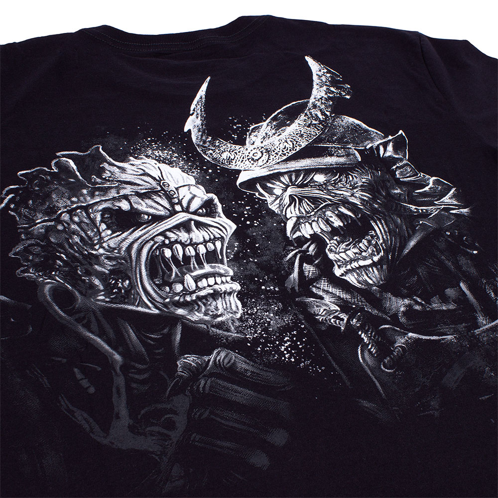 Camiseta Plus Size Iron Maiden The Trooper Vs Senjutsu - Preta