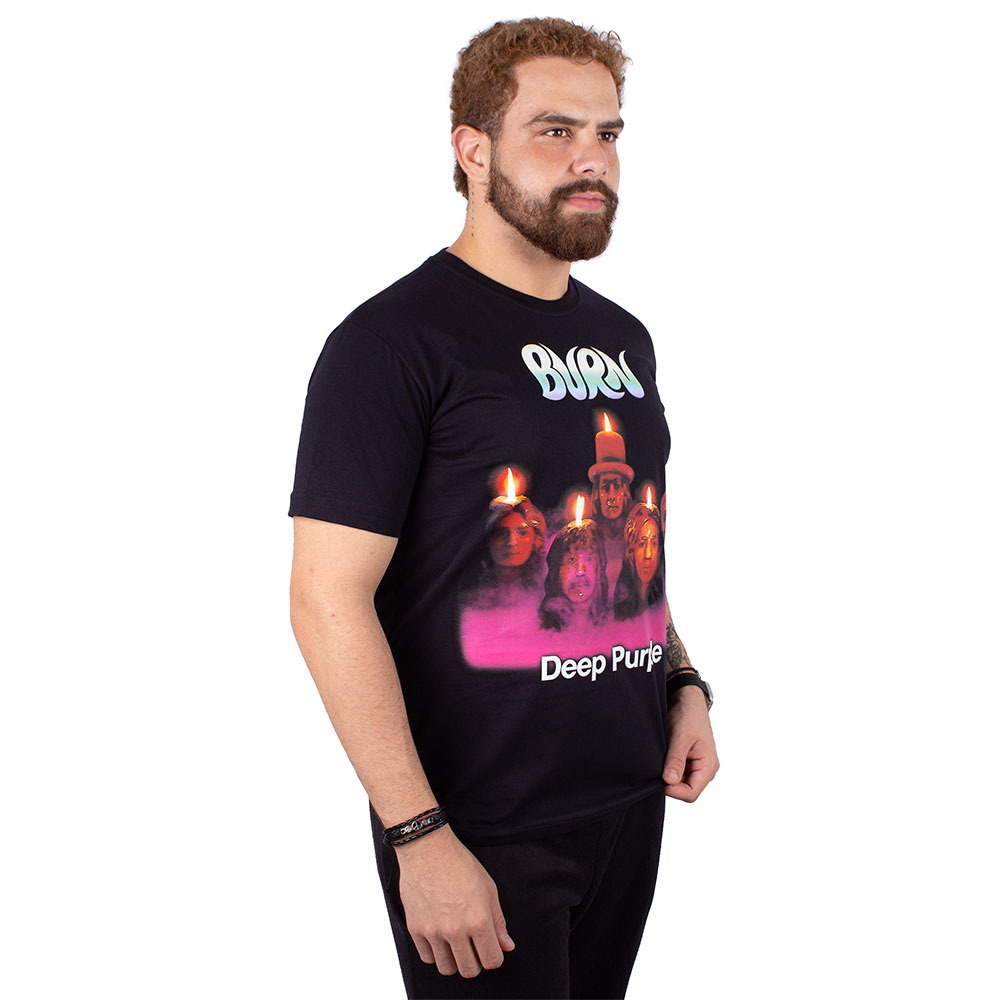 Camiseta Deep Purple Burn Preta Oficial - Art Rock Camisetas