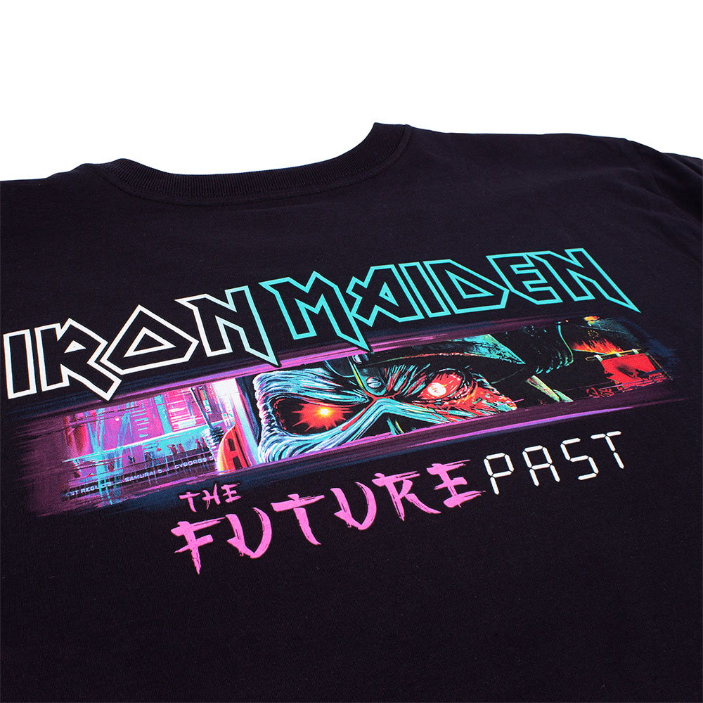 Camiseta Plus Size Iron Maiden Future Past Tour Preta Oficial