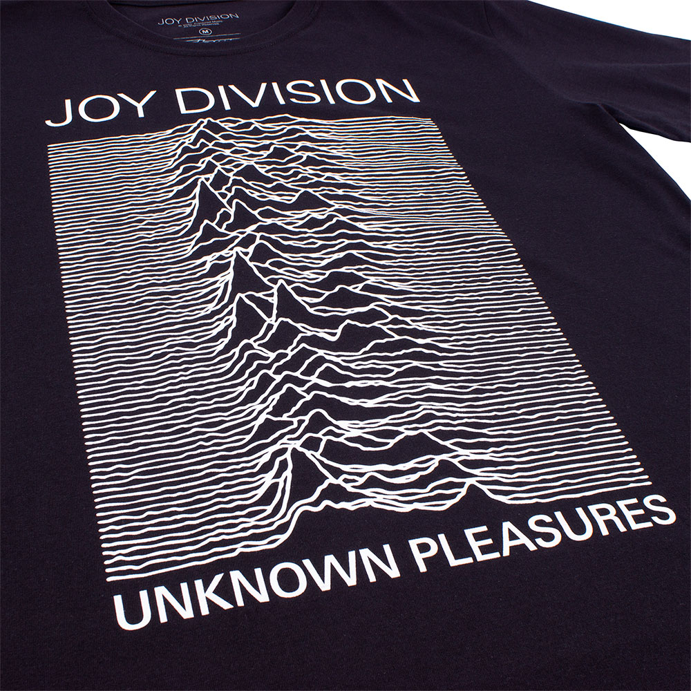 Camiseta Joy Division Unknown Pleasures Preta Oficial - Art Rock
