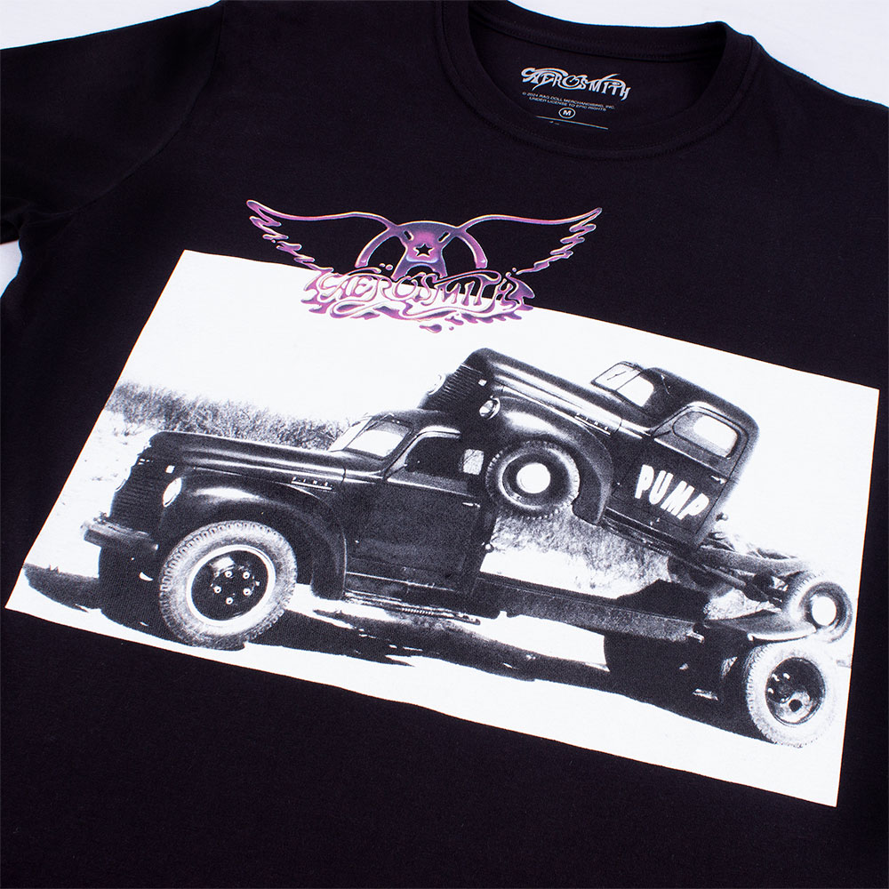Camiseta Aerosmith Pump Preta Oficial - Art Rock Camisetas - Desde