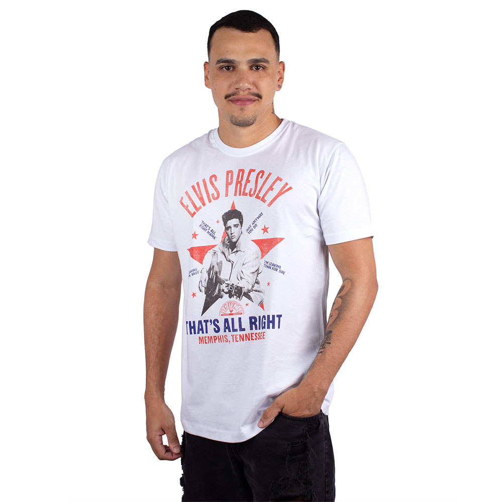 Camiseta Elvis Presley That´s All Right Branca - Oficial - Art