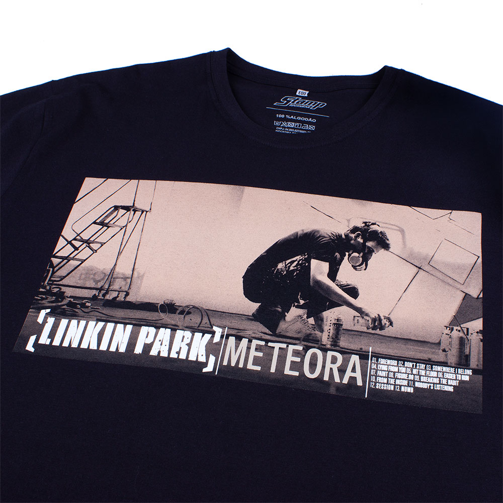 Camiseta Linkin Park Meteora Preta Oficial - COMEÇOU A BLACK ROCK