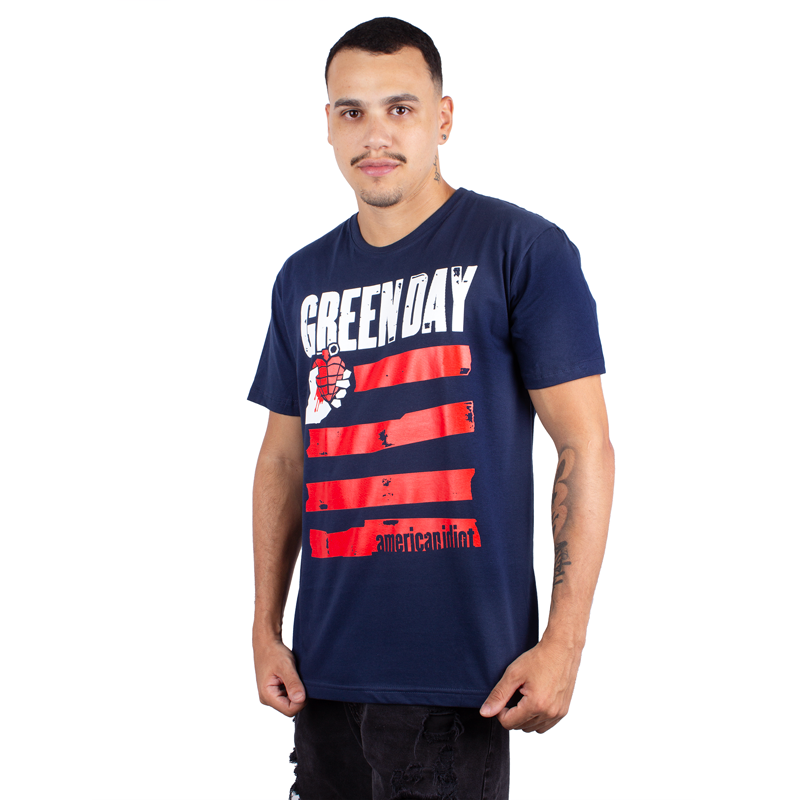 Camiseta Green Day American Idiot Preta Oficial - Art Rock