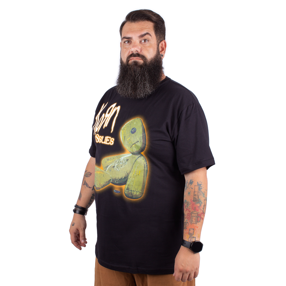 Camiseta Plus Size Korn Issues Preta - Oficial - Art Rock