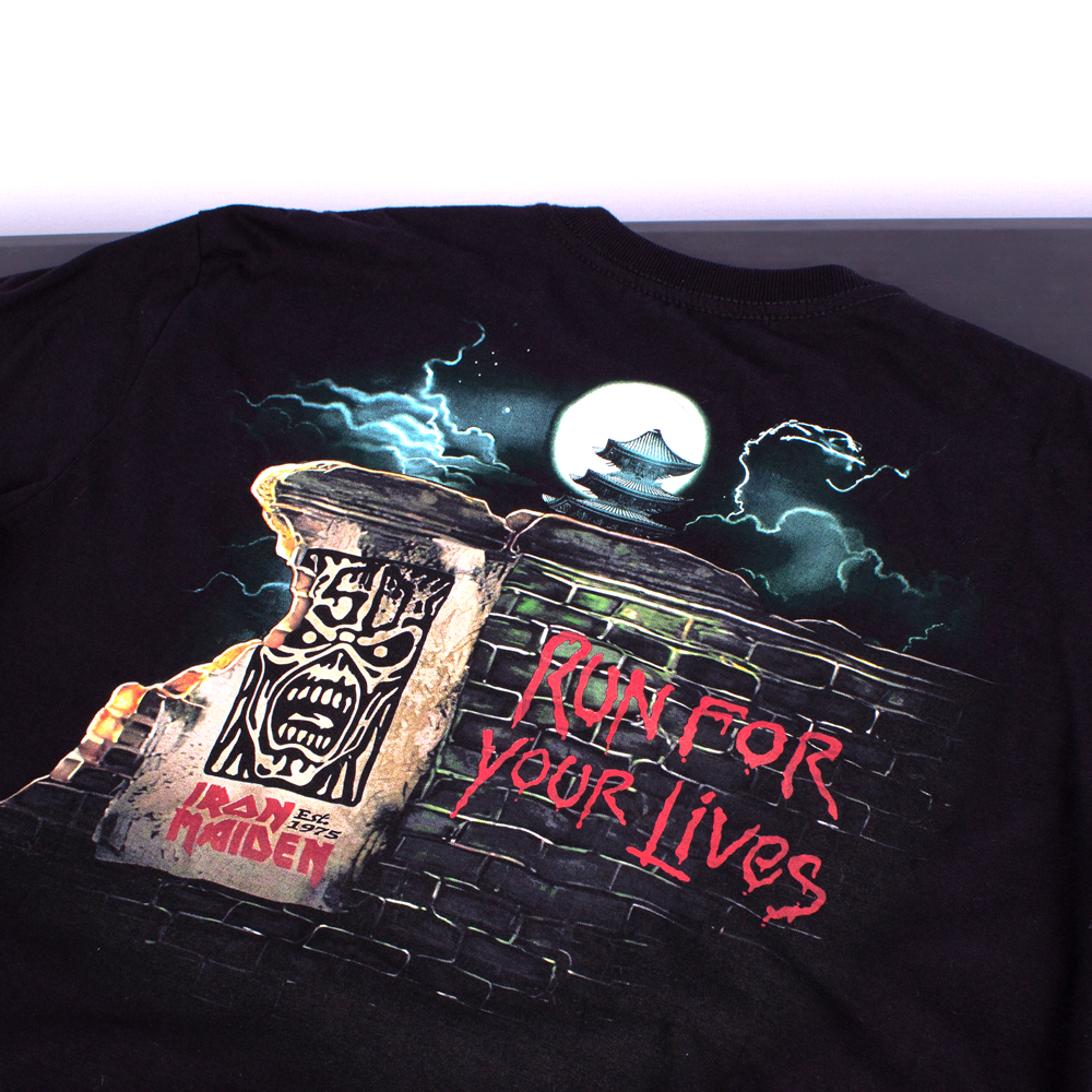 IRON MAIDEN Run For Your Lives FCTシャツ Camiseta Iron Maiden Run For Your Lives Preta Oficial - Art Rock