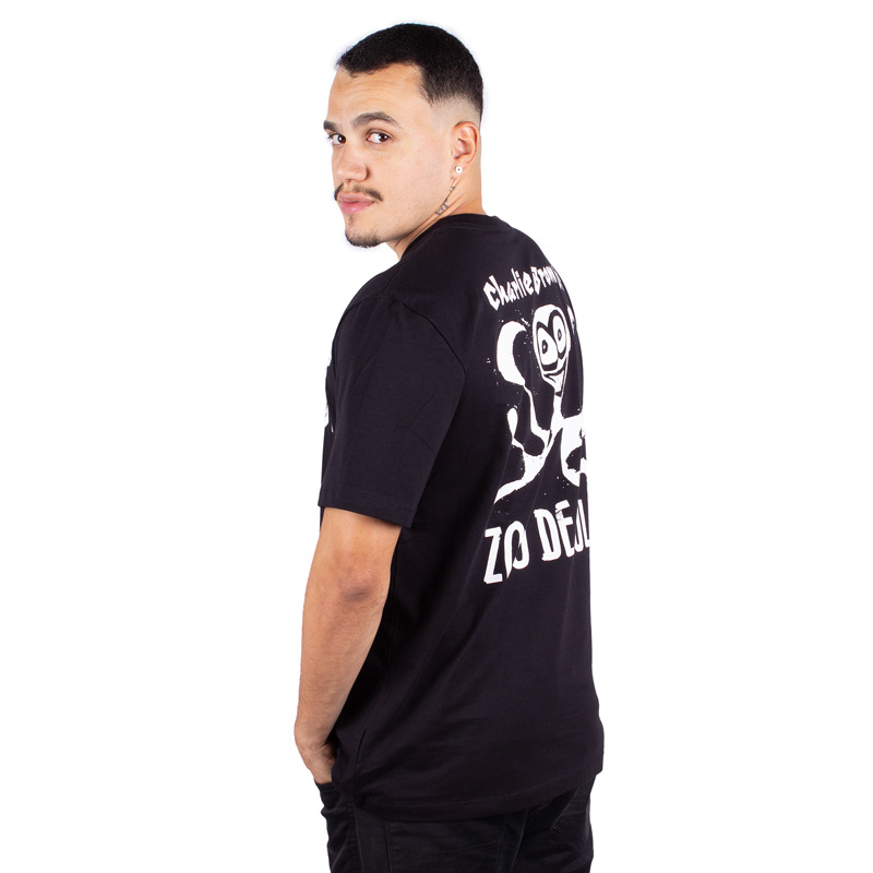 Camiseta Charlie Brown Jr. Zóio De Lula Preta Oficial - COMEÇOU A