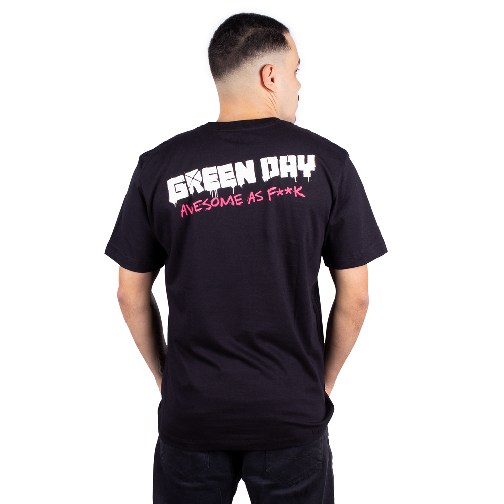 Green Day Tシャツ Lサイズ Camiseta Plus Size Green Day Awesome As FK Preta Oficial - Art