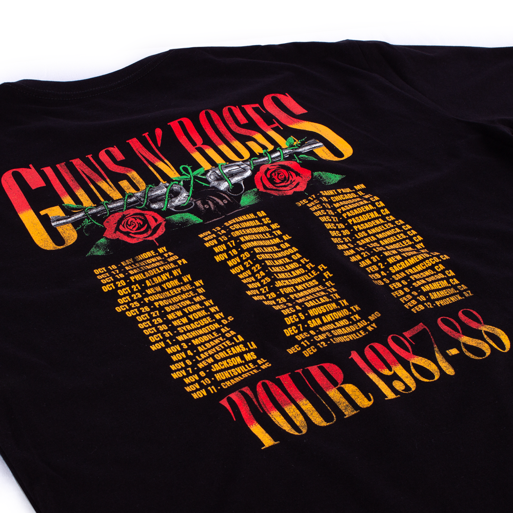 Camiseta Guns N' Roses Tour 87 88 Oficial - Art Rock Camisetas