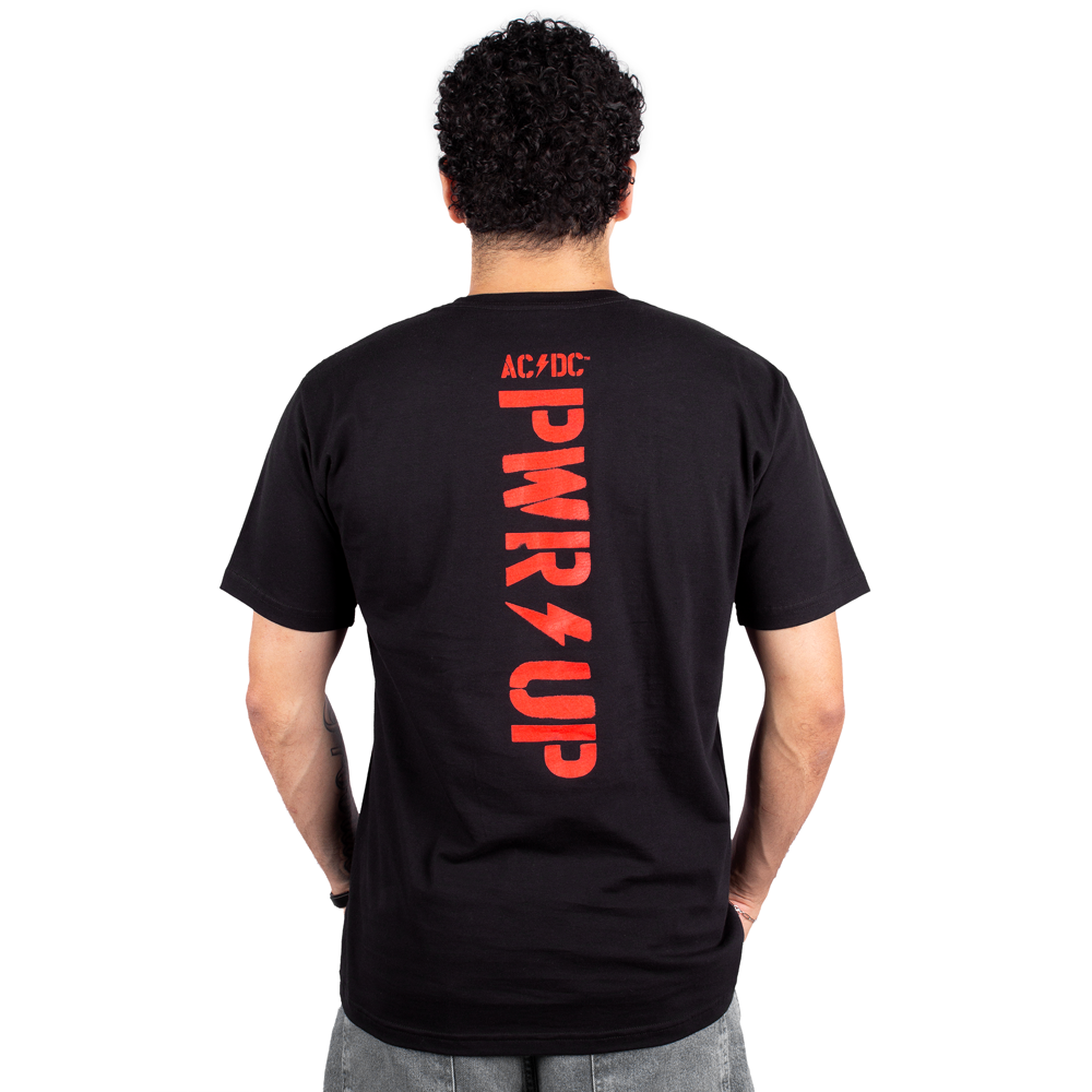 Camiseta ACDC Power Up Lightning Preta Oficial - Art Rock