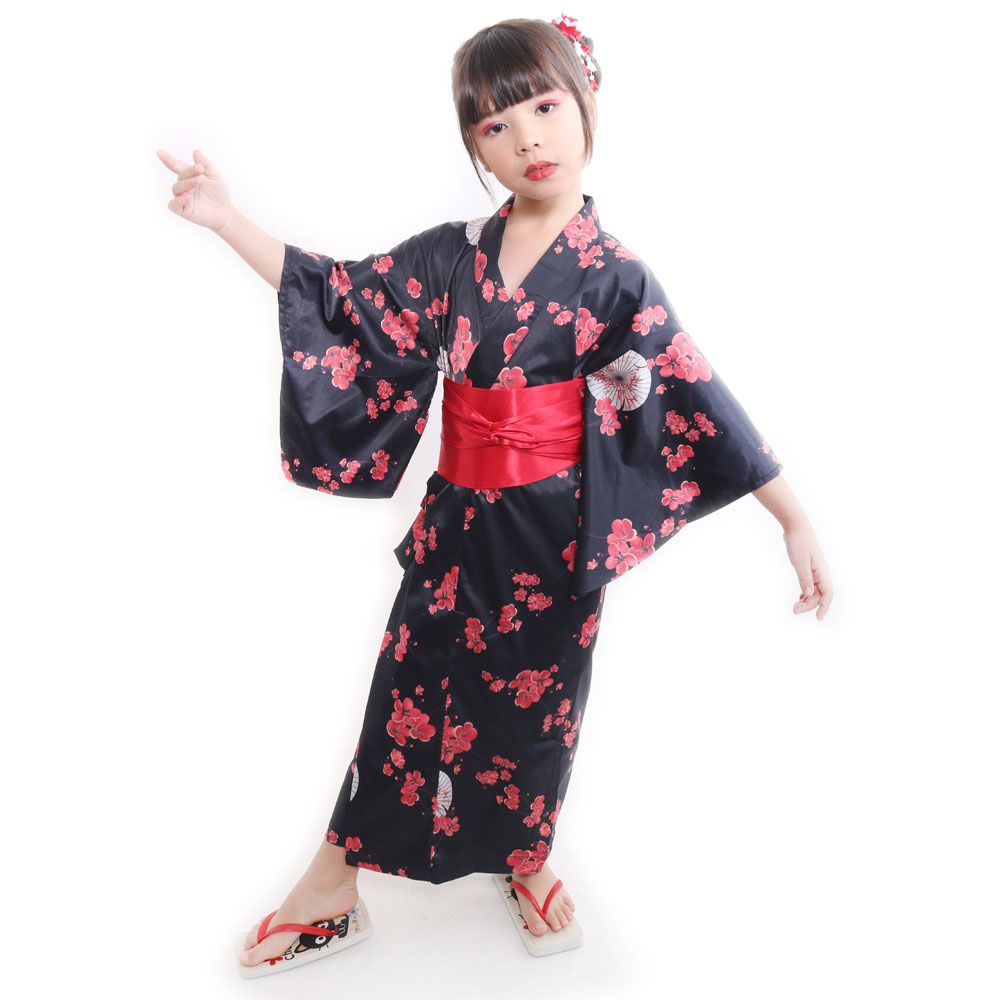 Kimono Infantil Sombrinha - Flor de Fogo Kimonos