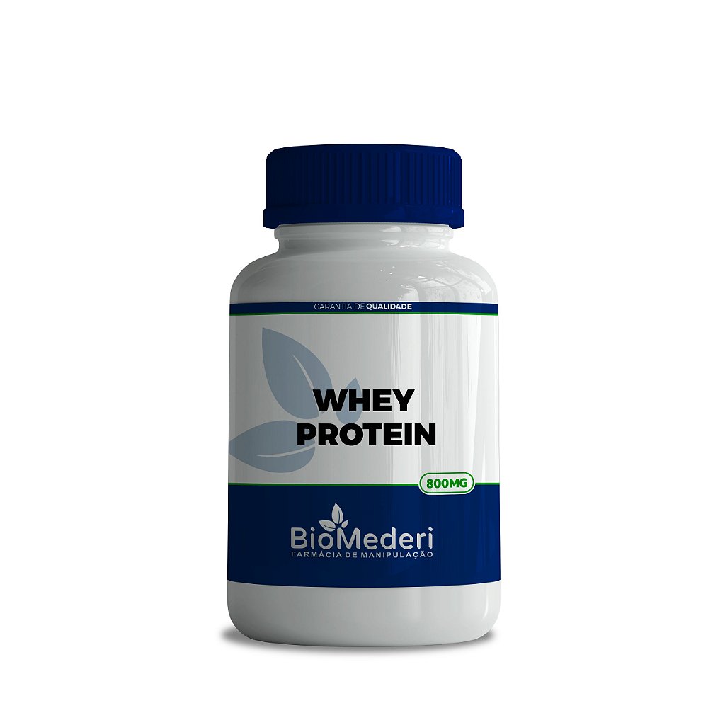 Whey Protein 800mg (90 cápsulas) - BioMederi Farmácia de Manipulação