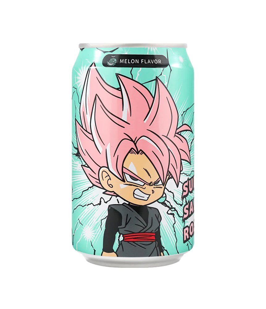 Refri Dragon Ball Super Saiyajin Rose Melão 330 ml - Made In Korea