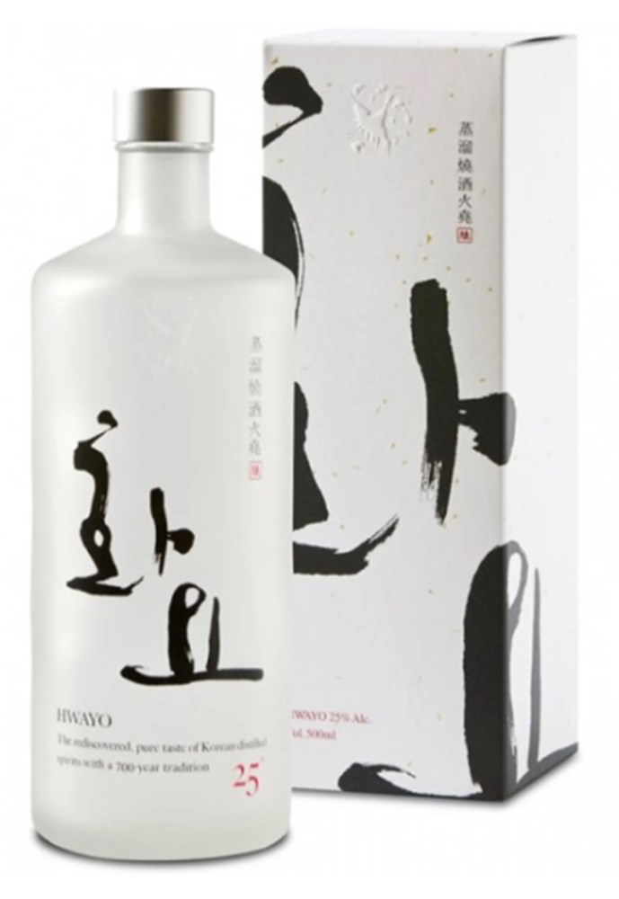 HWAYO 焼酎 25% Soju Hwayo Premium - White 25% 500ml - Made In Korea Minas
