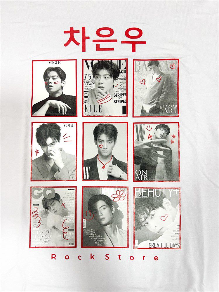 CHA EUN-WOO CK サイン入りＴシャツ CHA EUN-WOO CK サイン入りTシャツ CHA EUN-WOO CK サイン入りTシャツ