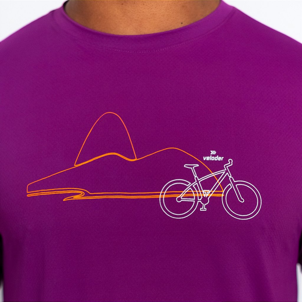 Camiseta Dry Fit Púrpura - Pão de Açúcar - Veloder