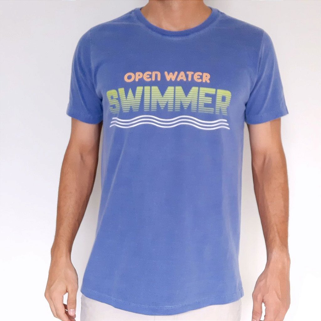 Camiseta Dry Fit Tradicional Azul - Swim Swim - Veloder