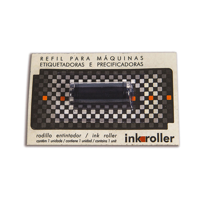 Tinteiro rolete de tinta 25mm para etiquetadora Jolly JH6, JH8 e