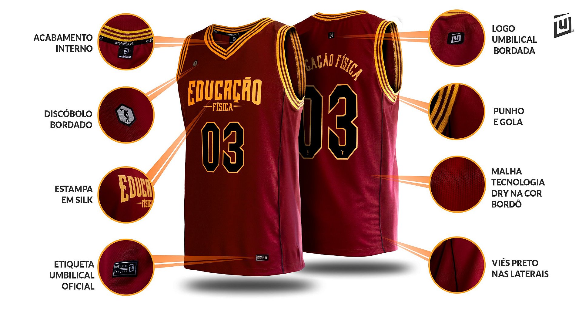 Camiseta Regata Basquete Educação Física 2021 - feminina - Loja Umbilical