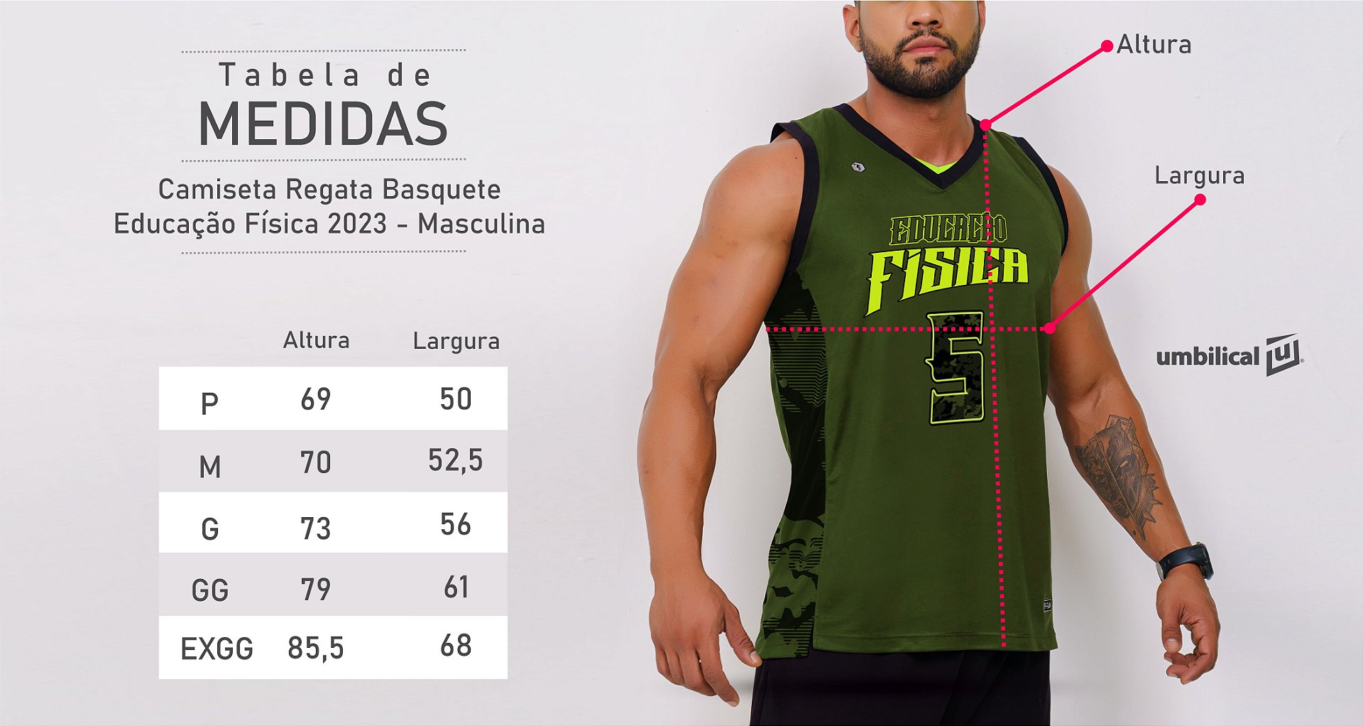 Regata Basquete Educação Física 2022- masculina - Loja Umbilical