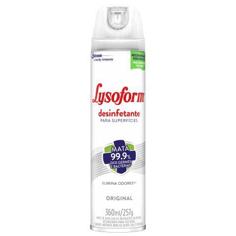 Lysoform Spray Original - 360ml - Nosso Armazém - Produtos pra você, sua  família e seu pet