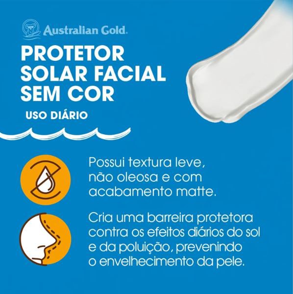 Australian Gold Protetor Solar Facial Matte FPS 50 50g 50g