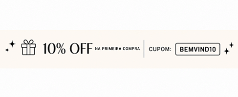 Primeira compra 10% OFF