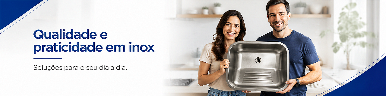 Tanque de Lavanderia em Aço Inox 304 50x40cm — Sobrepor ou Embutir com Válvula e Sifão