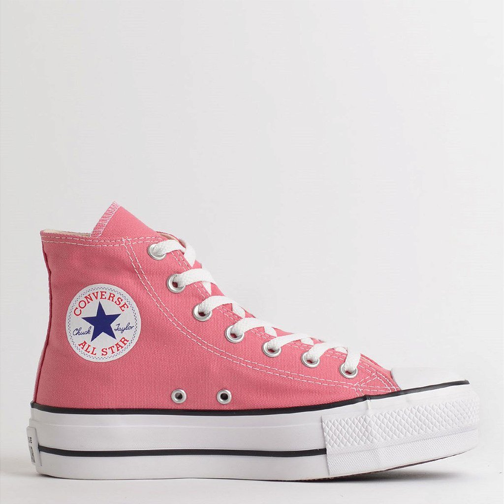 tênis converse all star chuck taylor cano alto rosa