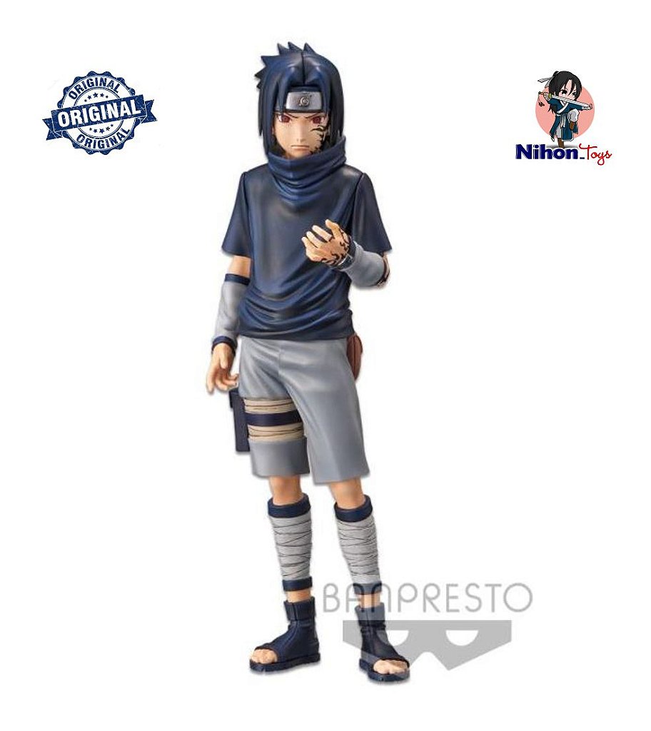 Anime Naruto Shippuden Figura 25cm Uchiha Sasuke Infância Sasuke