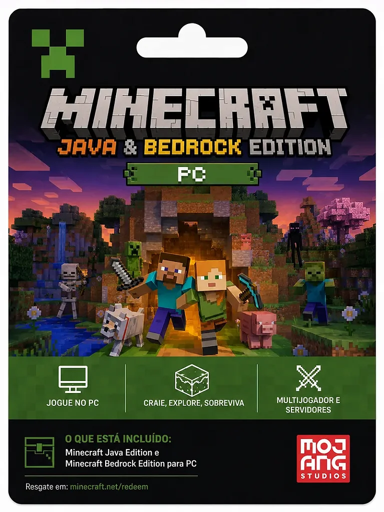 Minecraft Java e Bedrock Edition PC