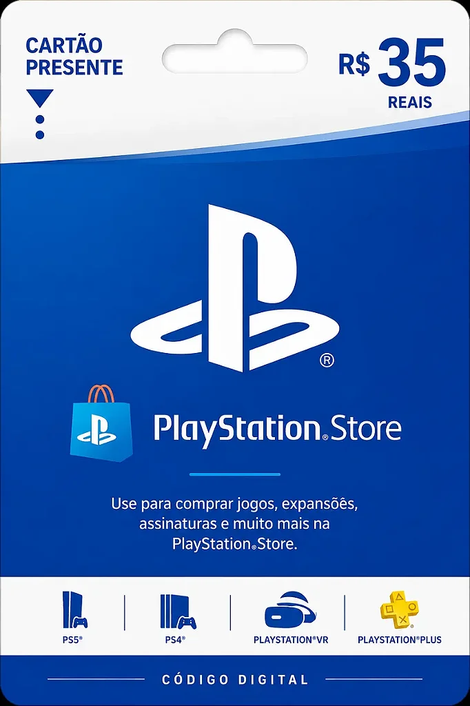 Gift Card PlayStation Store R$ 35