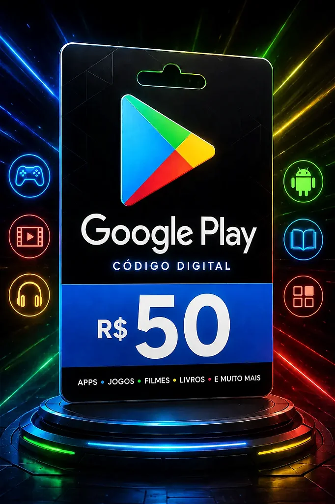 Gift Card Google Play R$ 50