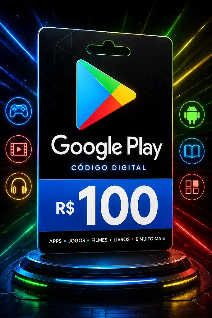 Gift Card Google Play R$ 100