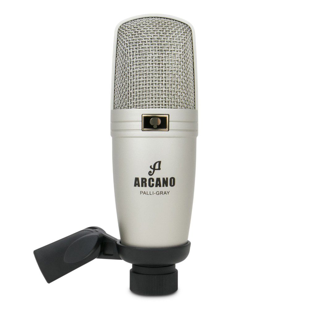 Microfone condensador XLR Arcano PALLI-GRAY - Rede Discovery – O portal do  músico brasileiro