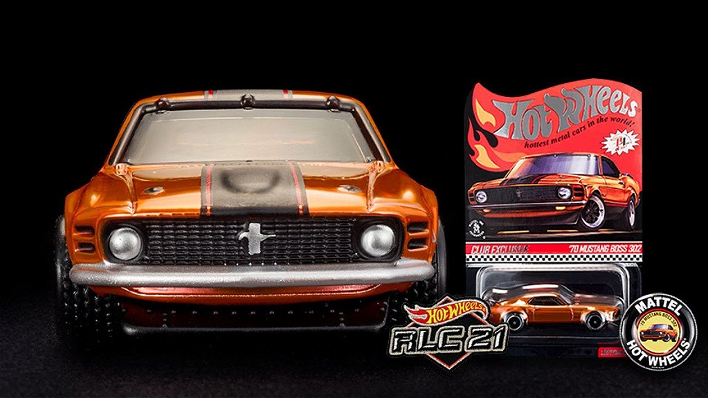 Hot Wheels 2021 RLC '70 Mustang Boss 302 - Carro Esportivo