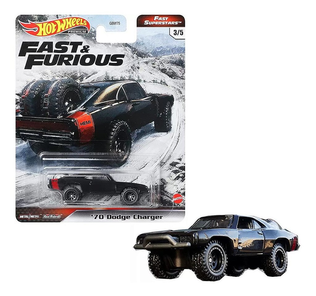◆未開封◆Fast＆Furious 1:64 1970 DodgeCharger Premium Fast & Furious 70 Dodge Charger - Minicars Brasil