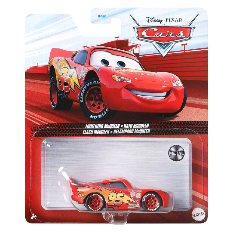 Disney Carros - Pack 05 Miniaturas - Mcqueen Original Mattel
