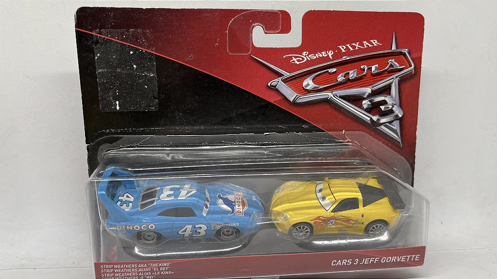 Pack Cars 3 - Dinoco & Jeff Corvette - Minicars Brasil