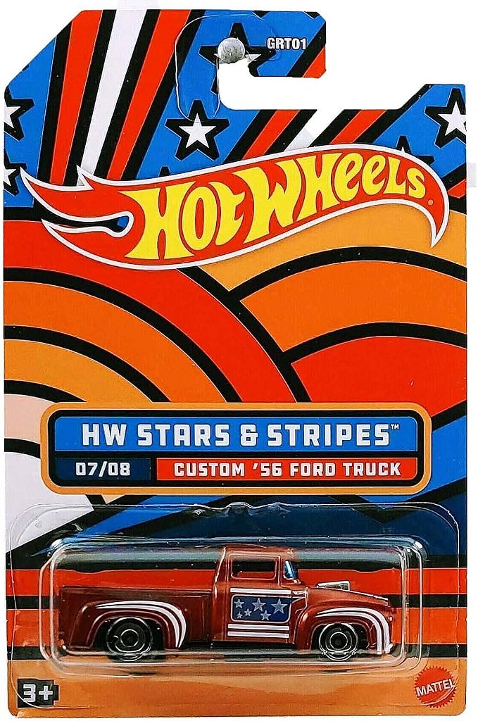 Custom '56 Ford Truck - Stars & Stripes 7/8 - Red - Minicars