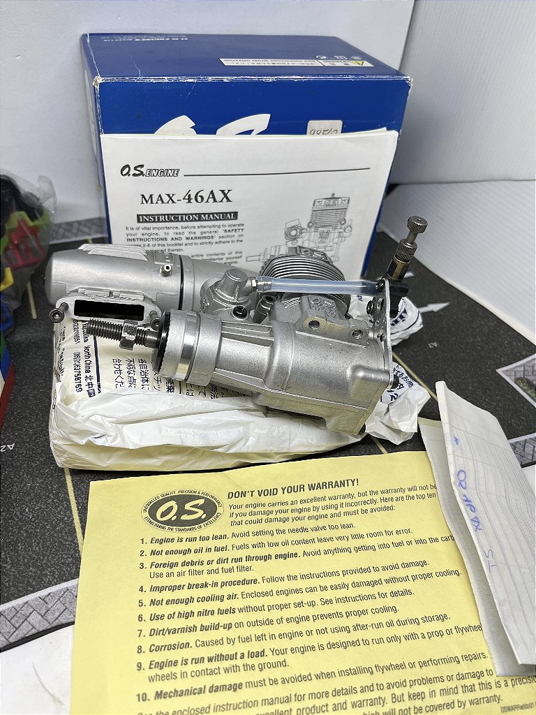 Motor OS Engine - 46ax-Max - Glow - Minicars Brasil