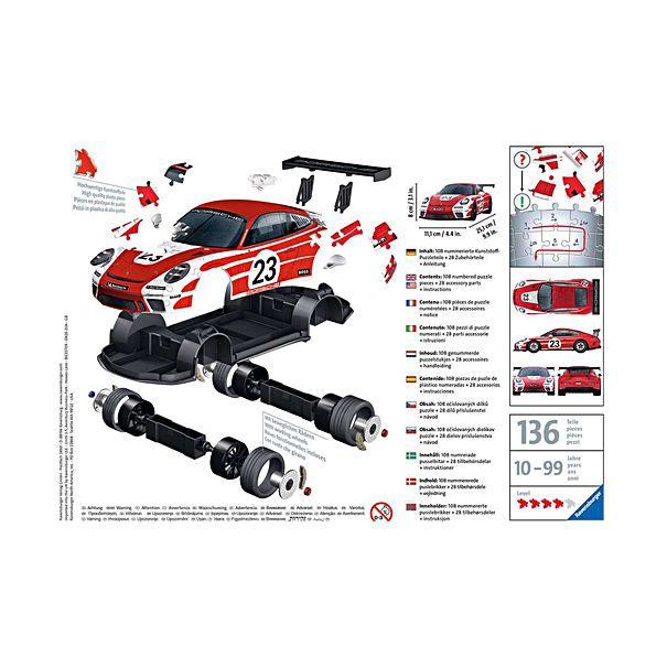 Quebra-Cabeça 3D Puzzle GT3 Cup Salzburg - Boutique Porsche Center